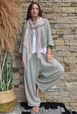 Lina Linen Blend Box Jacket Washed Khaki
